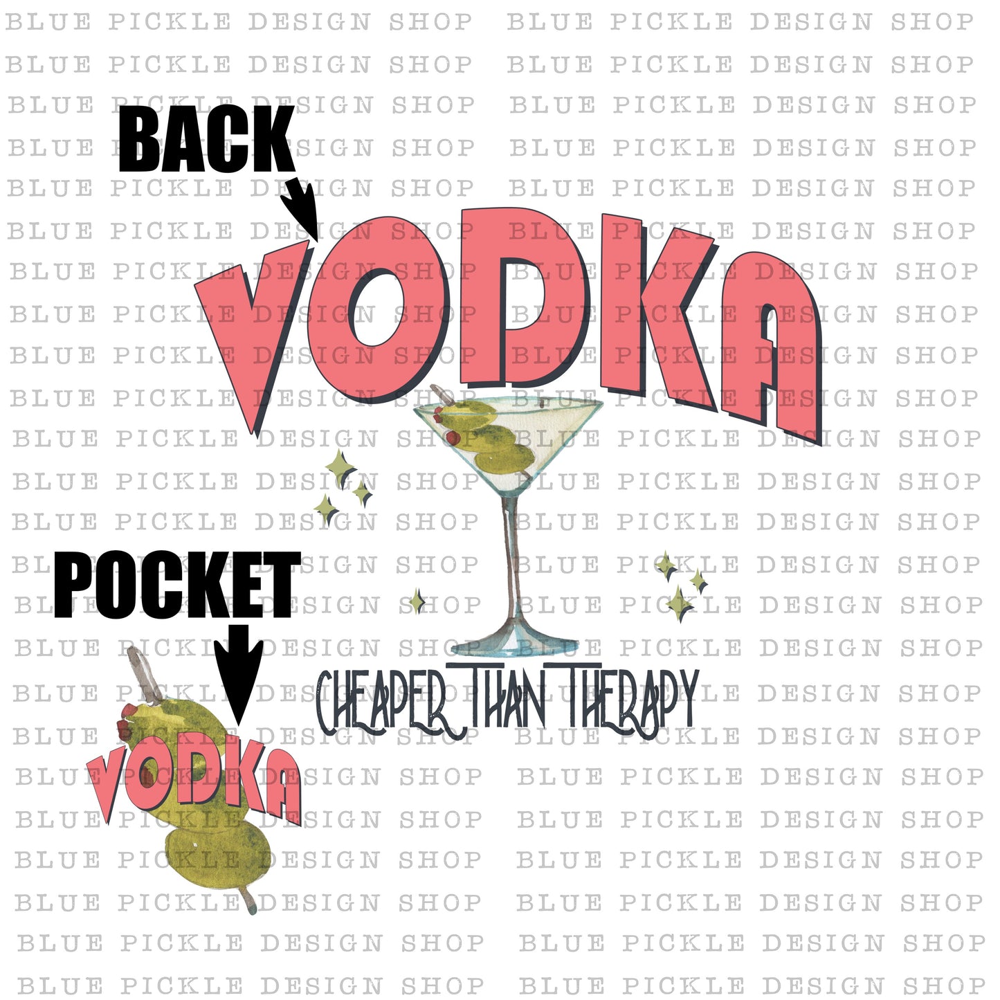 Vodka Cheaper Than Therapy - DIGITAL DESIGN