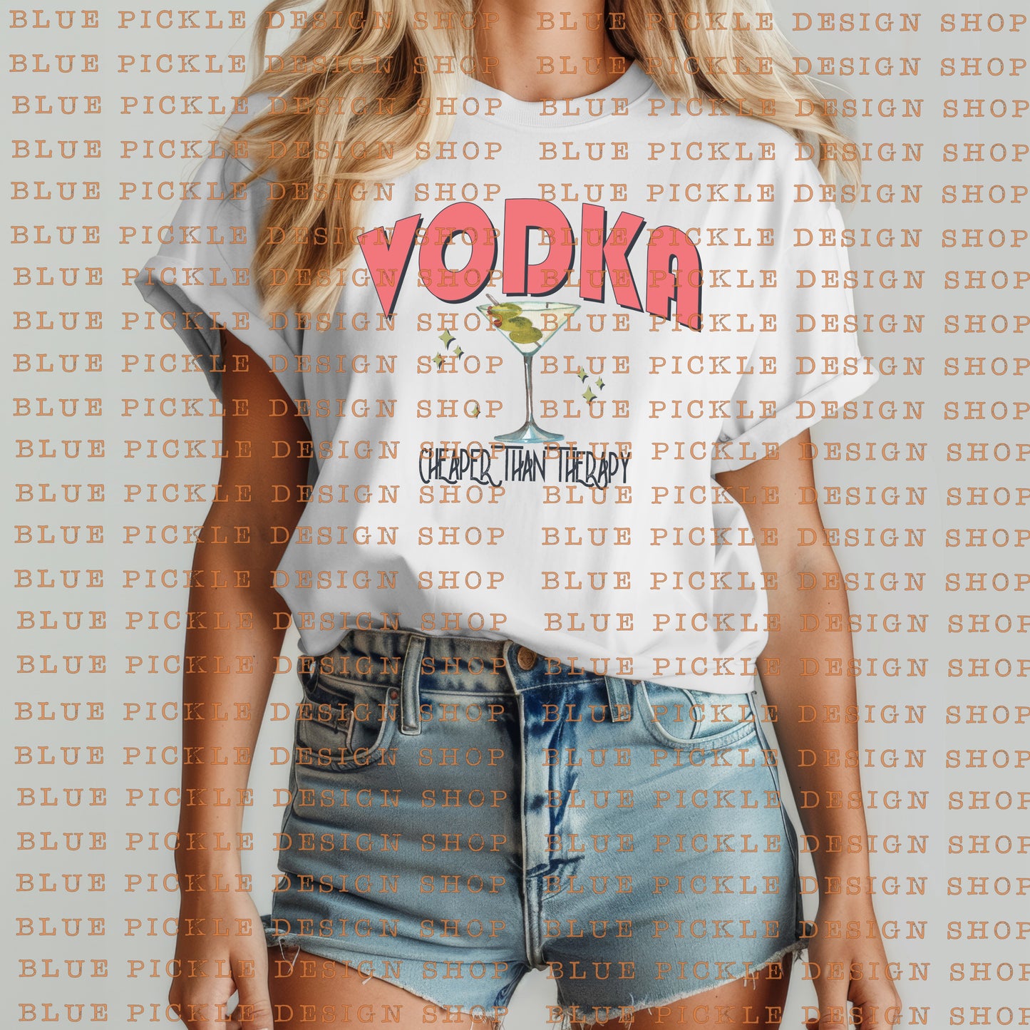 Vodka Cheaper Than Therapy - DIGITAL DESIGN