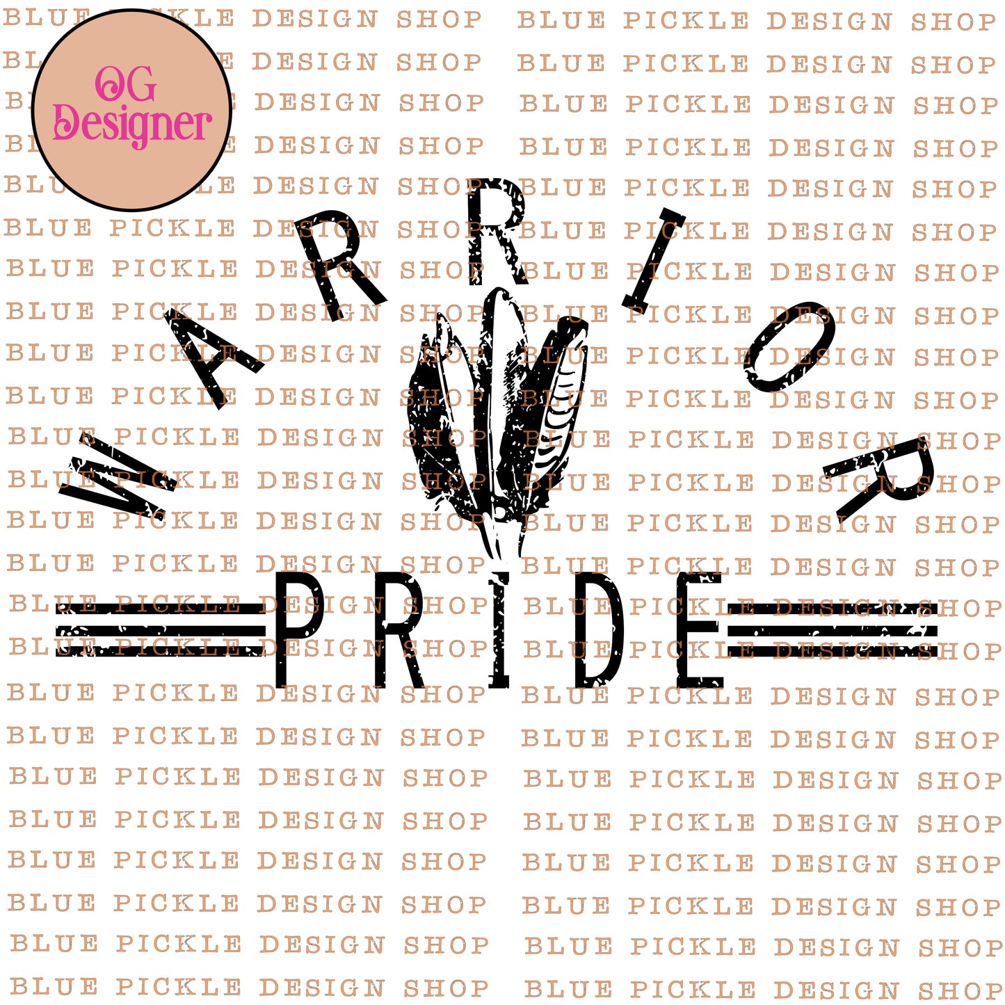Warrior Pride Design  - DIGITAL DESIGN- INSTANT DOWNLOAD