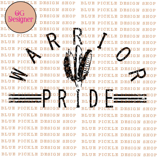 Warrior Pride Design  - DIGITAL DESIGN- INSTANT DOWNLOAD