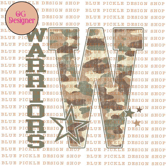 Warriors Camo - DIGITAL DESIGN- INSTANT DOWNLOAD