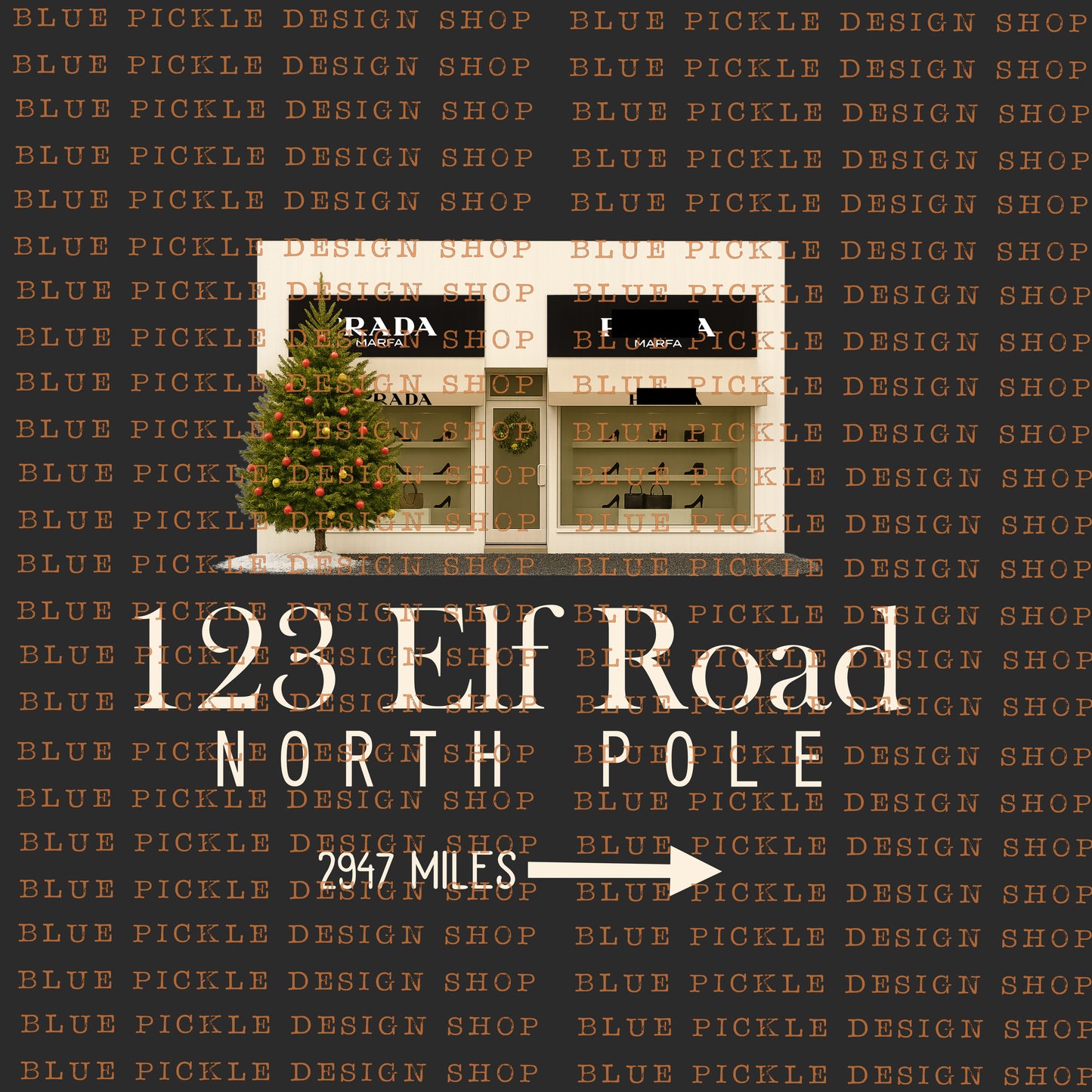 Designer Christmas Storefront -  DIGITAL DESIGN- INSTANT DOWNLOAD