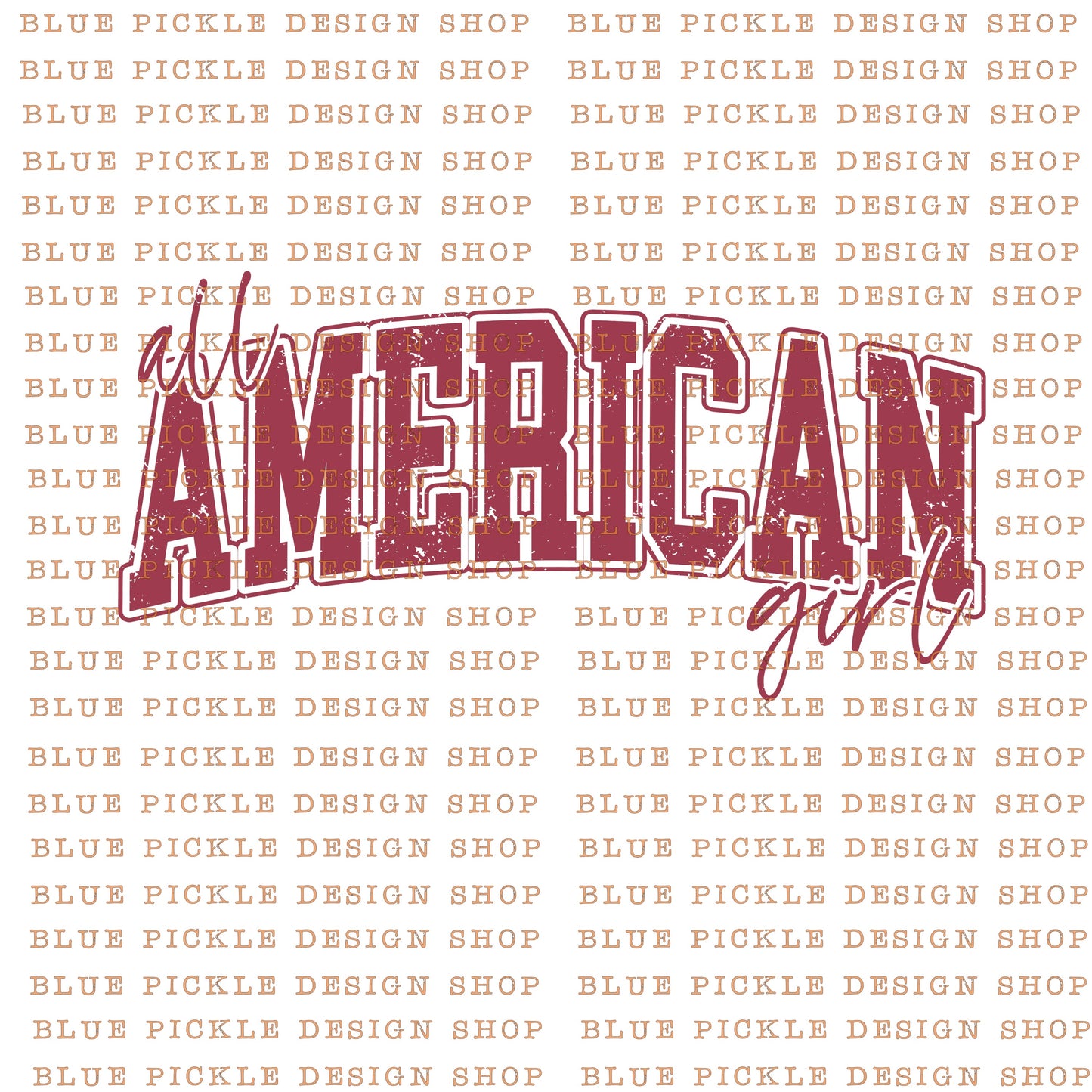 All American Girl - DIGITAL DESIGN