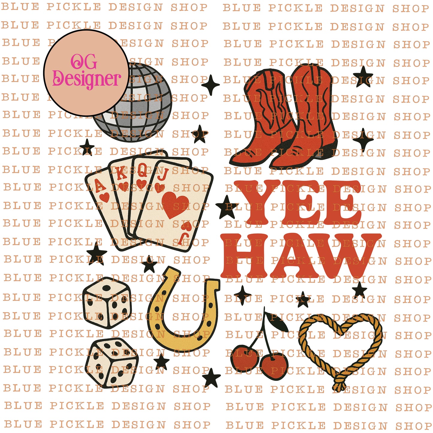 Yee Haw Country Design - DIGITAL DESIGN- INSTANT DOWNLOAD