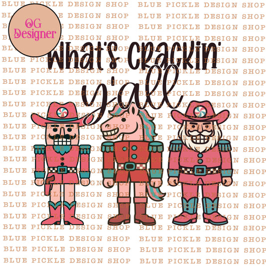 What's Crackin' Y'all (Cowboy Nutcrackers) -  DIGITAL DESIGN- INSTANT DOWNLOAD