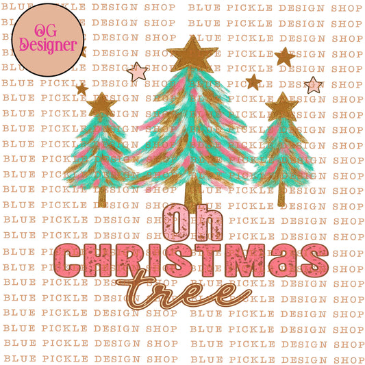 Oh Christmas Tree -  DIGITAL DESIGN- INSTANT DOWNLOAD