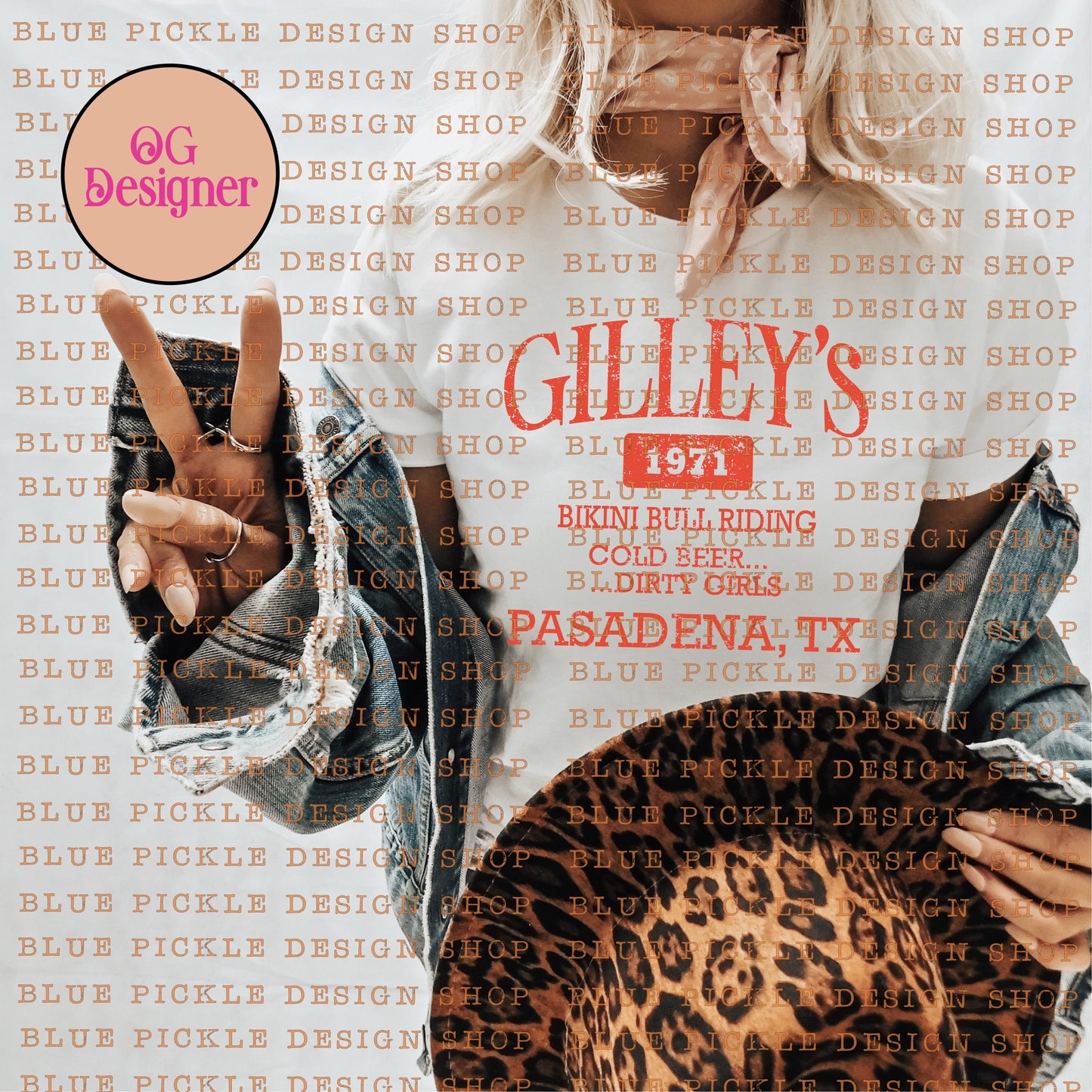 Gilleys Bikini Bull Riding- DIGITAL DESIGN