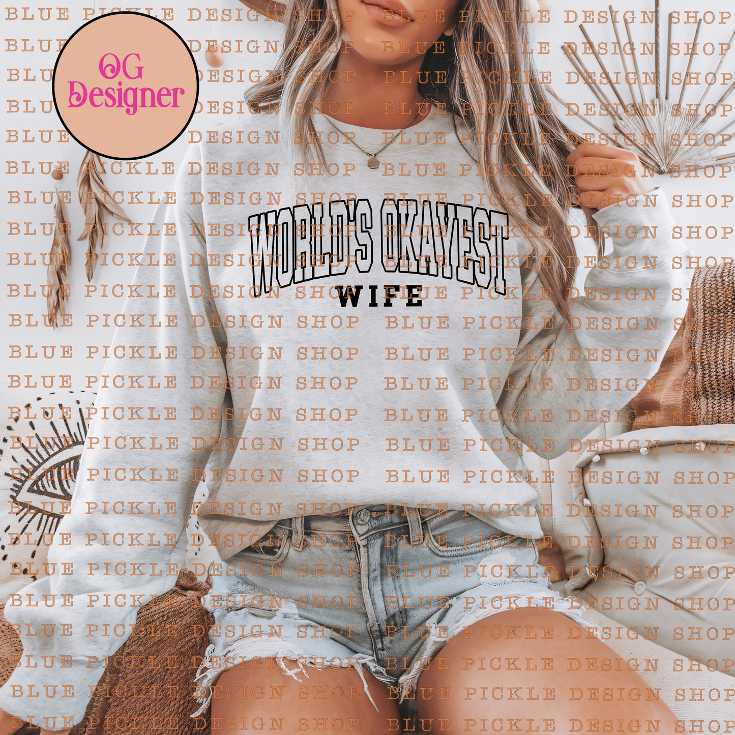 World's Okayest Wife - DIGITAL DESIGN