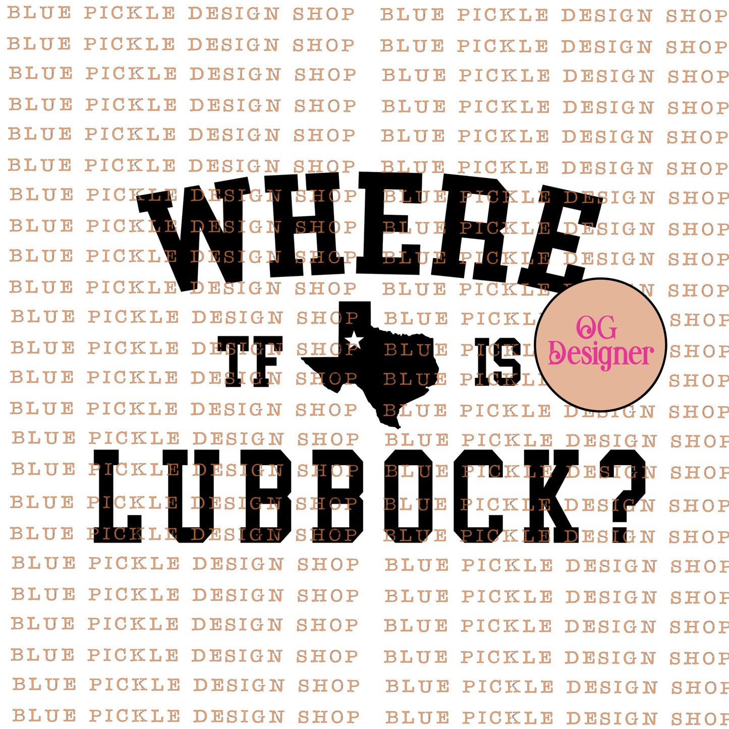 Where TF is Lubbock?- DIGITAL DESIGN