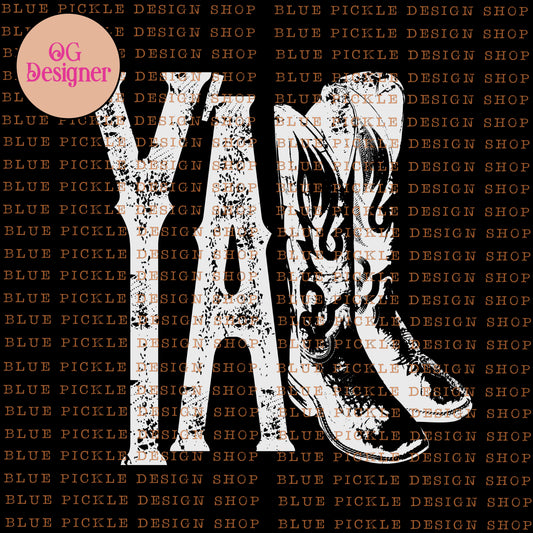 Y'all Boots - DIGITAL DESIGN- INSTANT DOWNLOAD