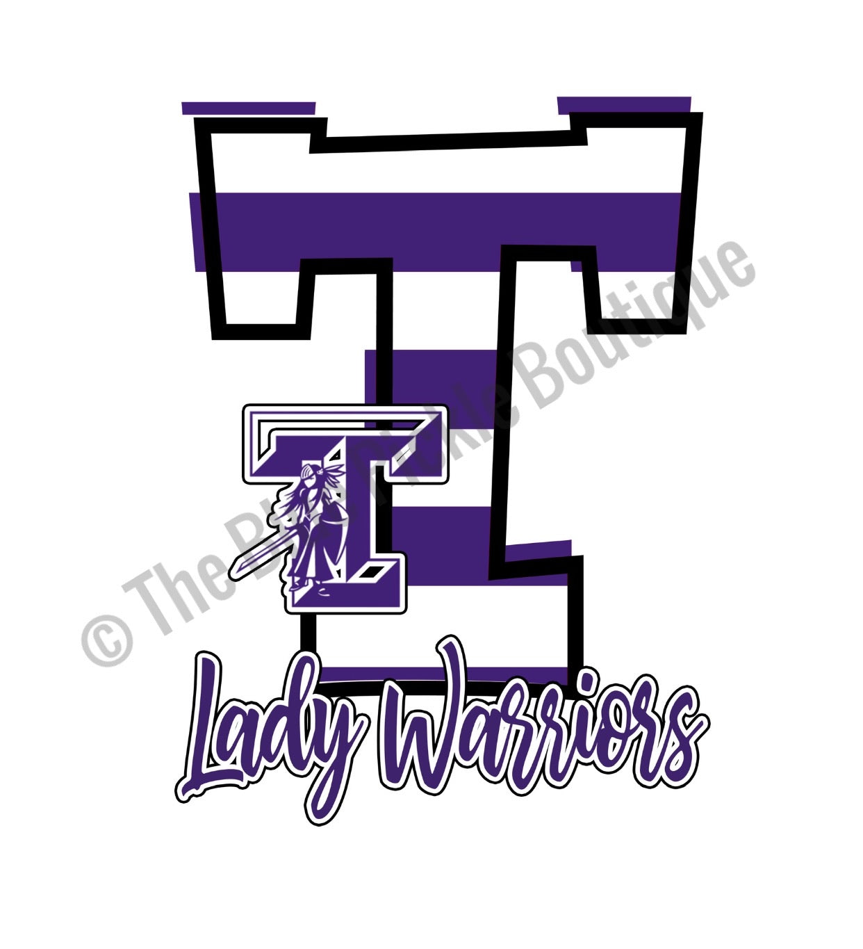 Large School Spirit Car Window Sticker